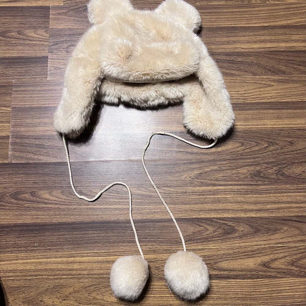 Betsey Johnson Twinkle Sprinkle Faux Fur Hat earflap hat
